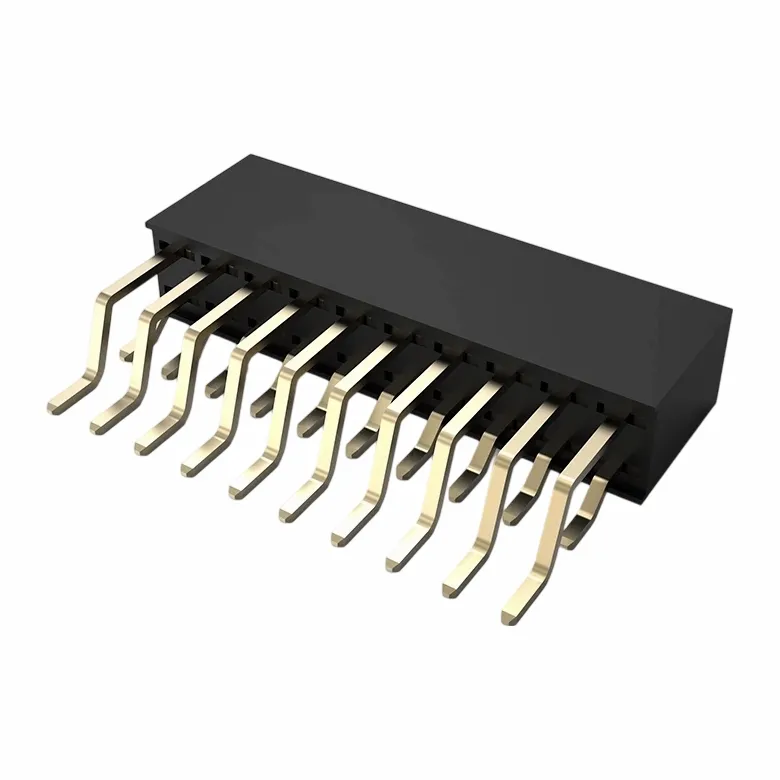 2,0 мм женска заглавка Двоен ред десен ъгъл SMT H6.35mm