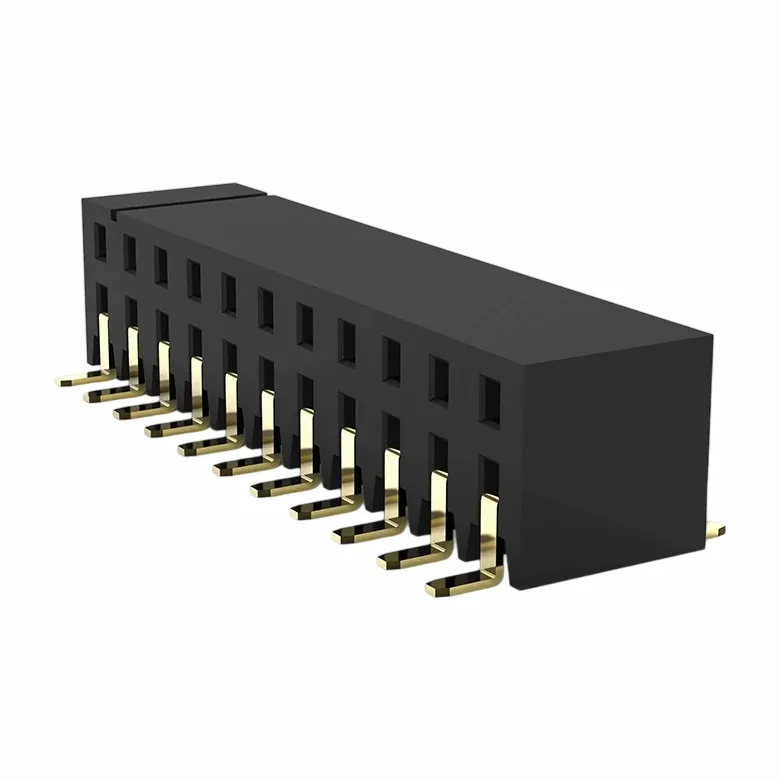 2,0 мм женска заглавка Двоен ред страничен вход SMT