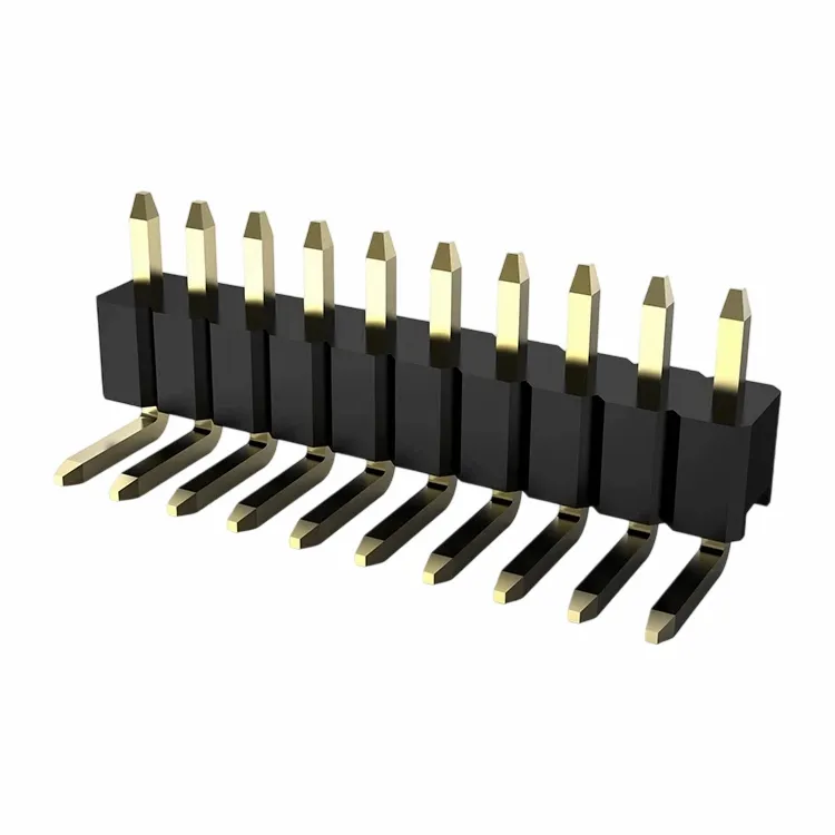 2.0 мм заглавие на щифта с един ред десен ъгъл потапяне