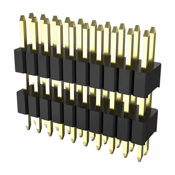 2,54 мм заглавие на щифта Двоен ред направо