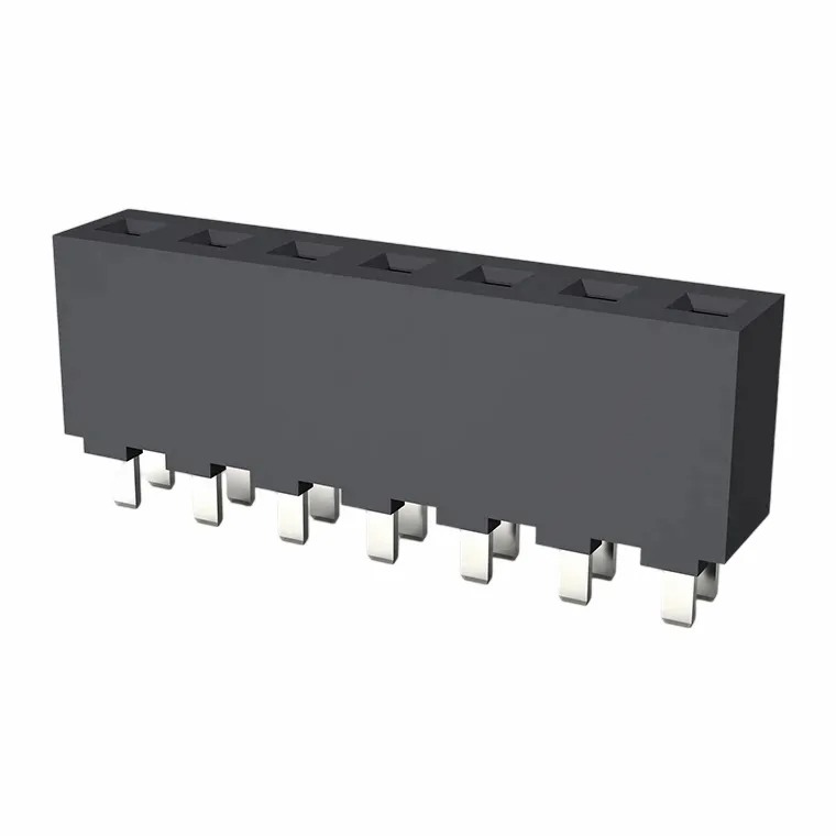 3,96 мм гнездо с един ред направо