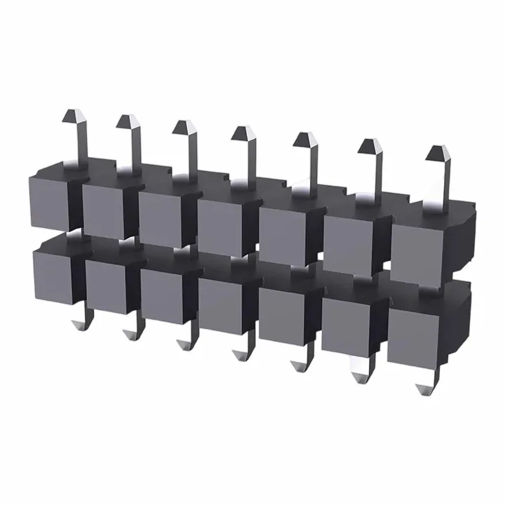 5.08 мм заглавие на щифта с един ред двоен пластмаса направо